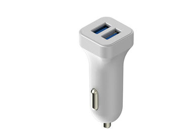 comprar 12VDC blanco - puerto dual 5V 2.4A del cargador USB del coche 24VDC para la carga rápida online manufacture