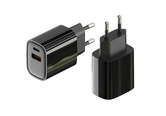 comprar Adaptador de energía AC DC de alta eficiencia, Adaptador de energía universal con salida 24V 1A / 12V 2A online manufacture