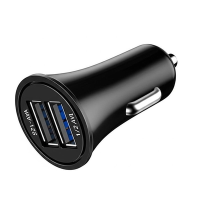 comprar Cargador para automóviles de doble USB ABS 12V-24V de entrada con 2.4A 3.0A de salida online manufacture