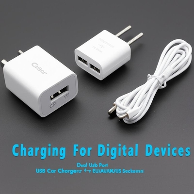 comprar Cargador USB para automóviles doble 2.4A 3.0A para EU AU UK US Sockets online manufacture